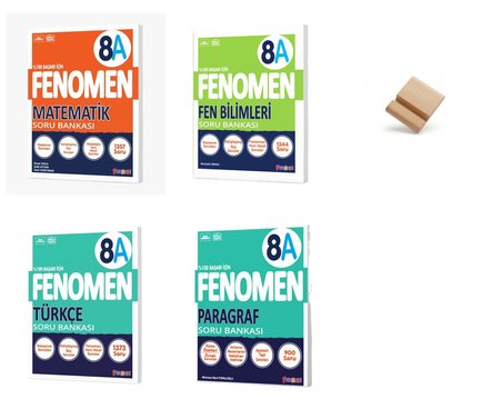 Fenomen LGS 8. Sınıf 2027 A Serisi Matematik Fen Türkçe ve Paragraf 4lü Set Soru Bankası + Telefon Standı