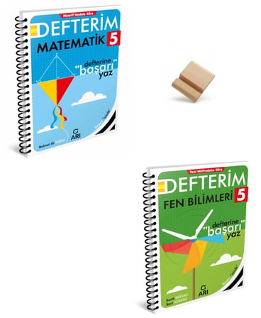 Arı 5. Sınıf Maarif Matematik ve Fen Bilimleri Defterim + Telefon Standı
