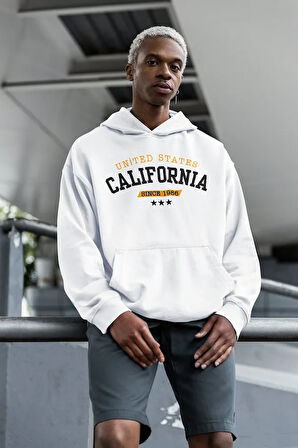 United States California Since 1986 Yazılı Unisex Oversize Hoodie