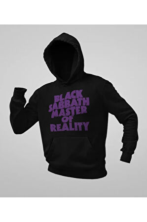 Anime Baskılı Unisex Oversize Black Sabbath Master Of Reality Hoodie
