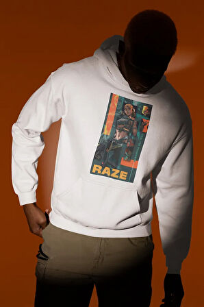 Yes Im Pumped Yazılı Unisex Oversize Vallorant Raze Hoodie