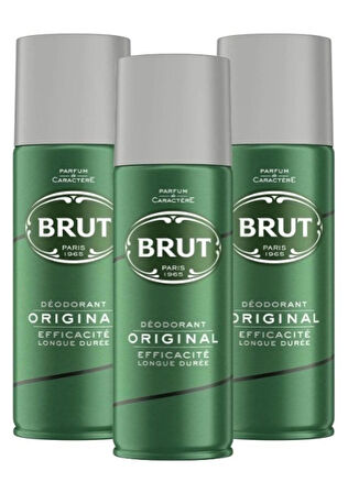 6 x Brut Original Deodorant Spray 200 Ml
