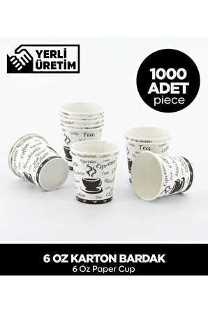 6 Oz Karton Bardak - 100 Adet