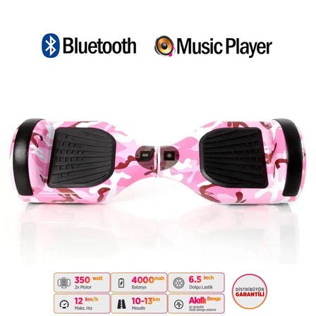 Citymate Elektrikli Kaykay Hoverboard Akıllı Denge 6.5 Inch + HoverKart + Çanta EXTREM PAKET D05
