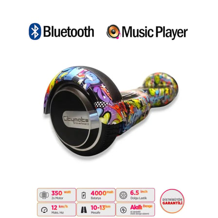Citymate Elektrikli Kaykay Hoverboard Akıllı Denge 6.5 Inch + HoverKart + Çanta EXTREM PAKET D22