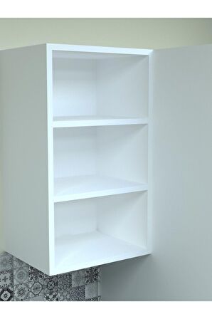 Raflı Üst Modül 40cm  MDF-Kapaksız