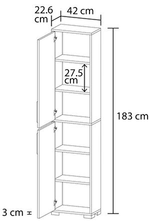 Lizbon No.4 Mutfak Dolabı