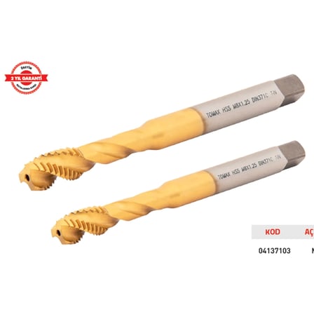 MAKİNA KILAVUZU DIN 371/C HELİS M 5 mm HSS E