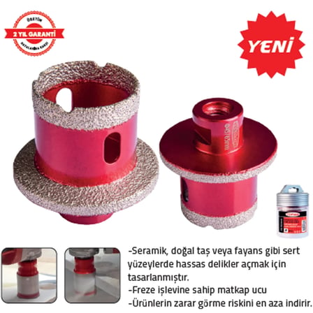 SERAMİK DELİK AÇMA DRENAJ UCU 45-65 MM
