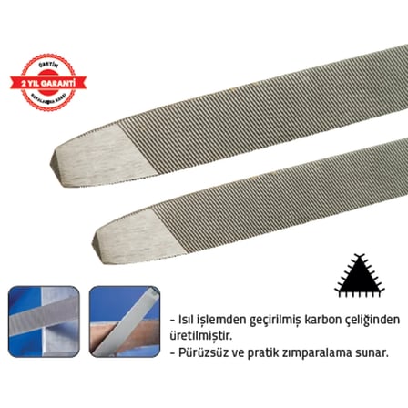 ÜÇ KÖŞE EĞE 6" SLİM (12 Adet)