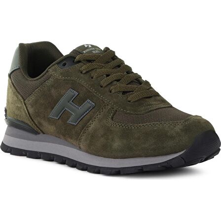 HAMMER JACK 19250 HAKİKİ DERİ HAKİ YEŞİL COMFORT CASUAL SPOR AYAKKABISI