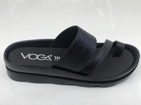 VOGA 1740 SİYAH ÇATLAK COMFORT CASUAL Kadın TERLİK