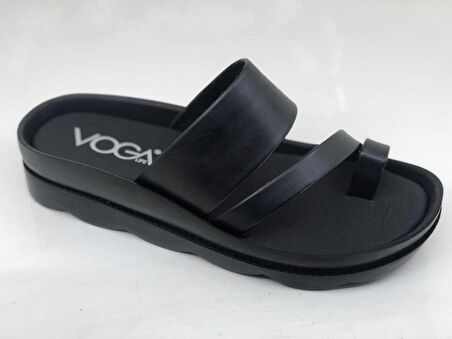 VOGA 1740 SİYAH CİLT COMFORT CASUAL BAYAN TERLİK 