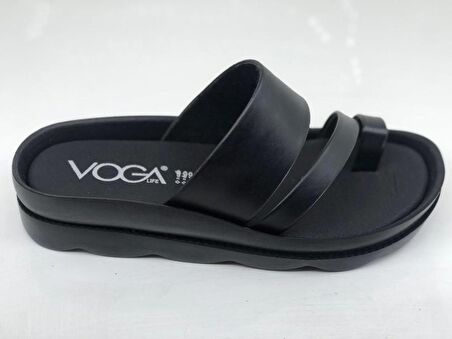 VOGA 1740 SİYAH CİLT COMFORT CASUAL BAYAN TERLİK 