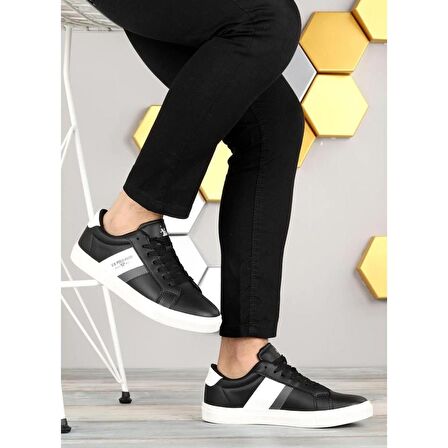 U.S.POLO ASSN ANTON 2PR SİYAH COMFORT CASUAL ERKEK AYAKKABISI