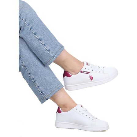 U.S.POLO ASSN COSTA 4FX BEYAZ BORDO COMFORT CASUAL ANATOMİK SNEAKER