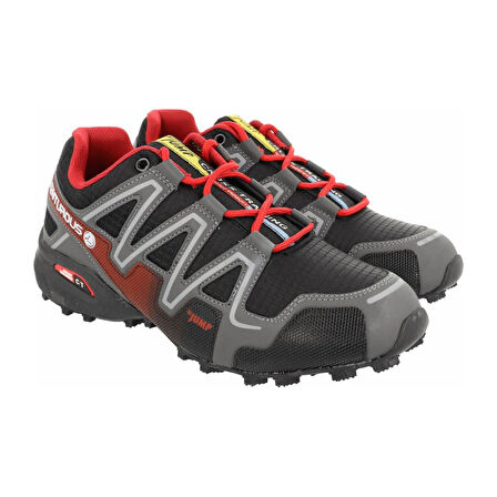 JUMP 21513 SİYAH KIRMIZI COMFORT CASUAL SPOR AYAKKABISI