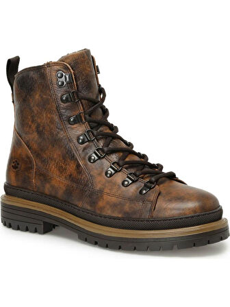 LUMBERJACK ESTEVES 3PR KAHVE HAKİKİ DERİ FERMUARLI COMFORT CASUAL BOT