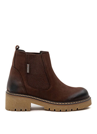 Bulldozer Deri Kahve Kadın Bot BUL-260504