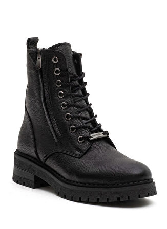 Bulldozer Deri Siyah Kadın Bot BUL-260835