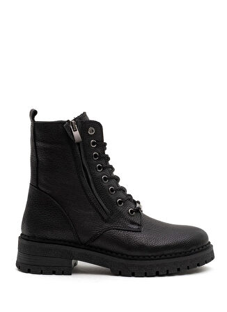 Bulldozer Deri Siyah Kadın Bot BUL-260835