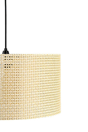 Roll Tasarım Hasır Sarkıt Avize Salon Oturma Odası Yatak Odası Geniş Silindir Avize