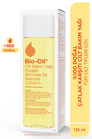 %100 Natural Çatlak Karşıtı & Leke Karşıtı Nemlendirici Doğal Cilt Bakım Yağı 125 ml