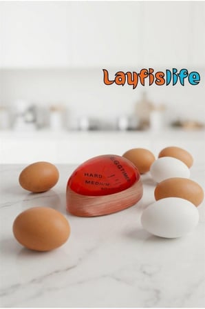 Yumurta Zamanlayıcı Egg Timer – Renk Değiştiren Yumurta Haşlama ve Pişirme Aparatı – Rafadan, Kayısı ve Tam Pişmiş