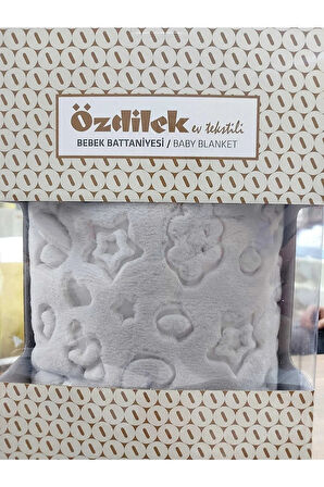 ÖZDİLEK BEBE EMBOS BATTANİYE 100X200 A.GRİ(Y)