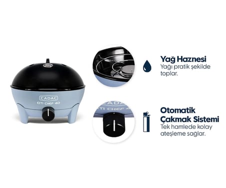 Cadac Citi Chef 40 Gazlı Mangal-MAVİ