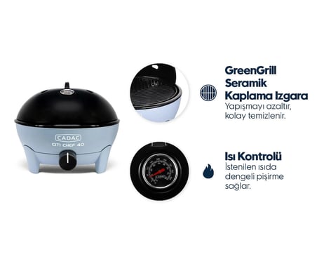 Cadac Citi Chef 40 Gazlı Mangal-MAVİ