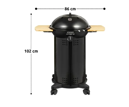Cadac Citi Chef 50 Gazlı Barbekü - Kapaklı, Taşınabilir, Siyah, Kolay Montaj Mangal