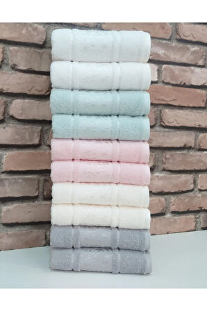 Camellia 10'lu Havlu Mint Pembe Krem Gri Beyaz