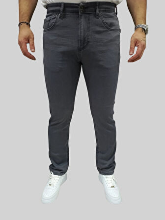 Erkek Enjoy Regular Fit Ligralı Açık Gri Kot Pantolon
