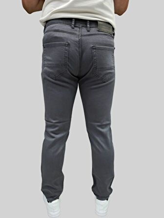 Erkek Enjoy Regular Fit Ligralı Açık Gri Kot Pantolon
