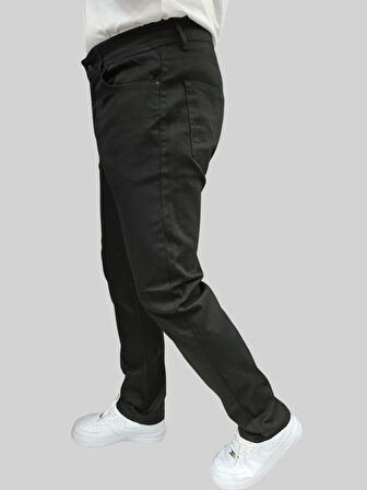 Erkek Enjoy Regular Fit Ligralı Siyah Kot Pantolon