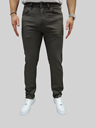 Erkek Enjoy Regular Fit Ligralı Koyu Gri Kot Pantolon
