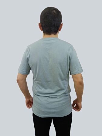 Erkek Paradise Sıfır Yaka Basic Çağla Yeşili Tişört