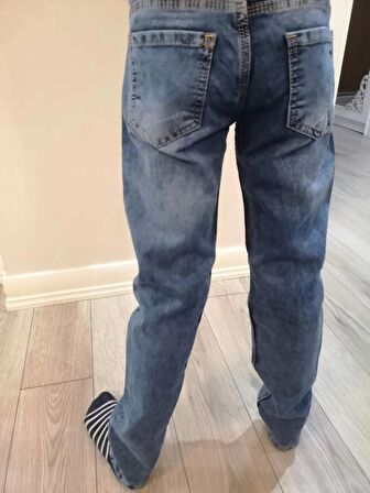 Booss Slim Fit Erkek Çocuk Denim Kot Pantolon Mavi 1222