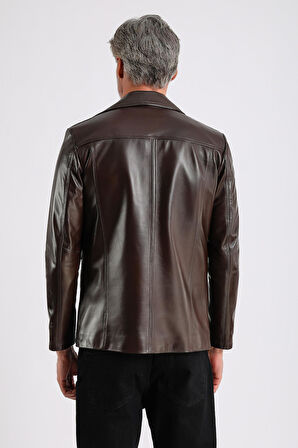 Rahel Erkek Hakiki Deri Mont