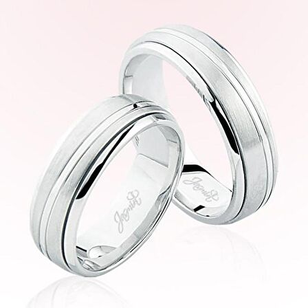 Beyaz Altın Alyans 6004