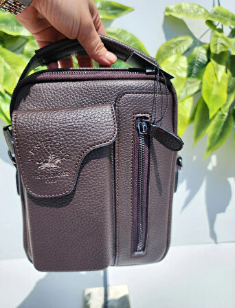 WEST POLO ERKEK A KALİTE 1 . SINIF İŞÇİLİK KAHVERENGİ CROSSBODY ( ÇAPRAZ ) ÇANTA