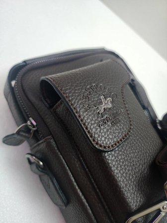 WEST POLO ERKEK A KALİTE 1 . SINIF İŞÇİLİK KAHVERENGİ CROSSBODY ( ÇAPRAZ ) ÇANTA