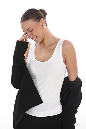 Viskon Atlet 2'li Set-Siyah-Beyaz