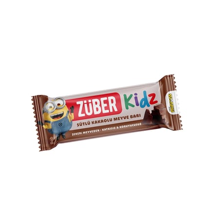 5 ADET Zuber Kidz Sütlü Kakaolu Meyve Bar 25 g