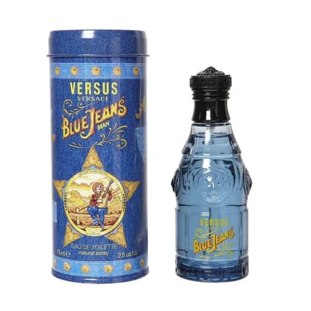 5 ADET Versace Blue Jeans EDT Erkek Parfüm 75 ml