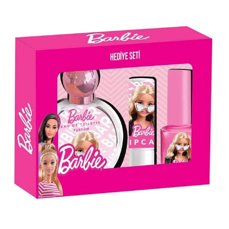 5 ADET Kiva Barbie Hediye Seti EDT Parfüm + Oje + Lip 1 adet
