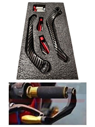 M-93 MANET KORUMA Karbon - Kırmızı