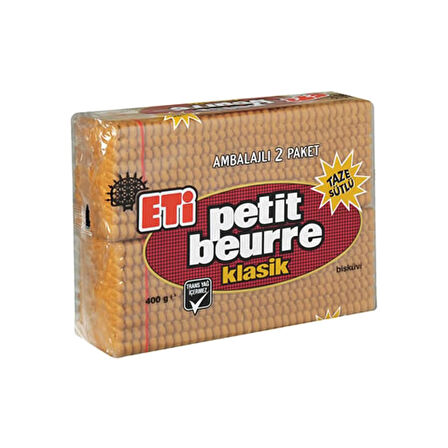 Eti Petit Beurre Bisküvi 400 Gr x 6 Adet