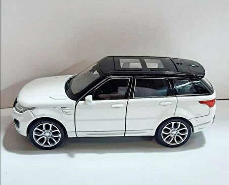 Oyuncak Metal Model Araba 1/36 Çek Bırak Beyaz Range Rover Sport